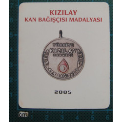 2005 KIZILAY BRONZ MADALYA BELGESİ