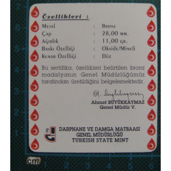 2006 KIZILAY BRONZ MADALYA BELGESİ