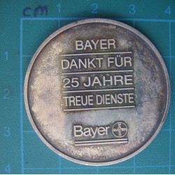 BAYER 25 YIL GÜMÜŞ MADALYON