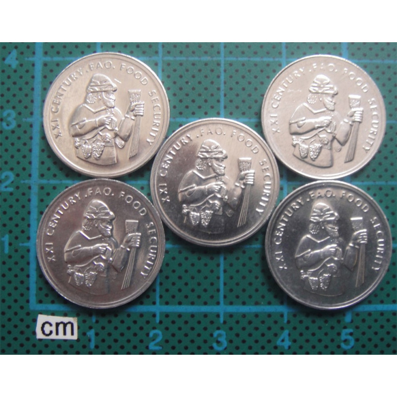 5 adet 1999  FAO Şarapçılık 50.000 TL Alüminyum