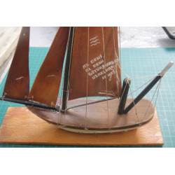 wood boat model